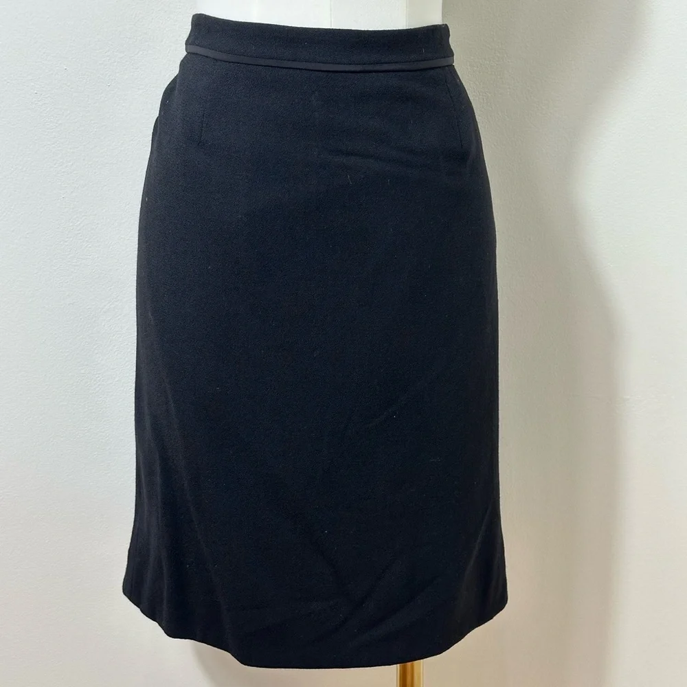 Tory Burch - Classic Black Women's Wool Skirt - Size 6